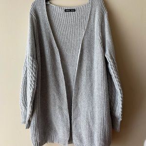 Gray cardigan from SHEIN in S